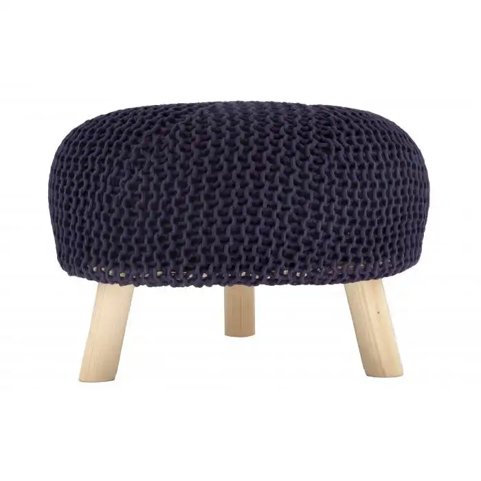 Ava Stool NAVY  14''x20''