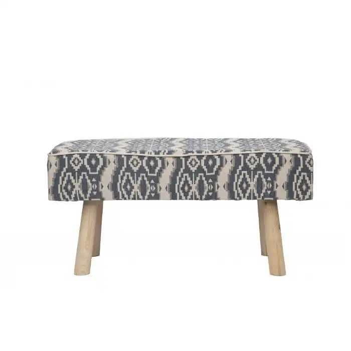 Ava Upholstered Bench Set  NAVY BLUE