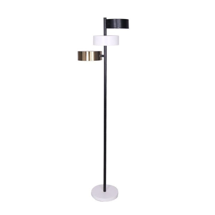 Sarantino 3 Shade Metal Floor Lamp