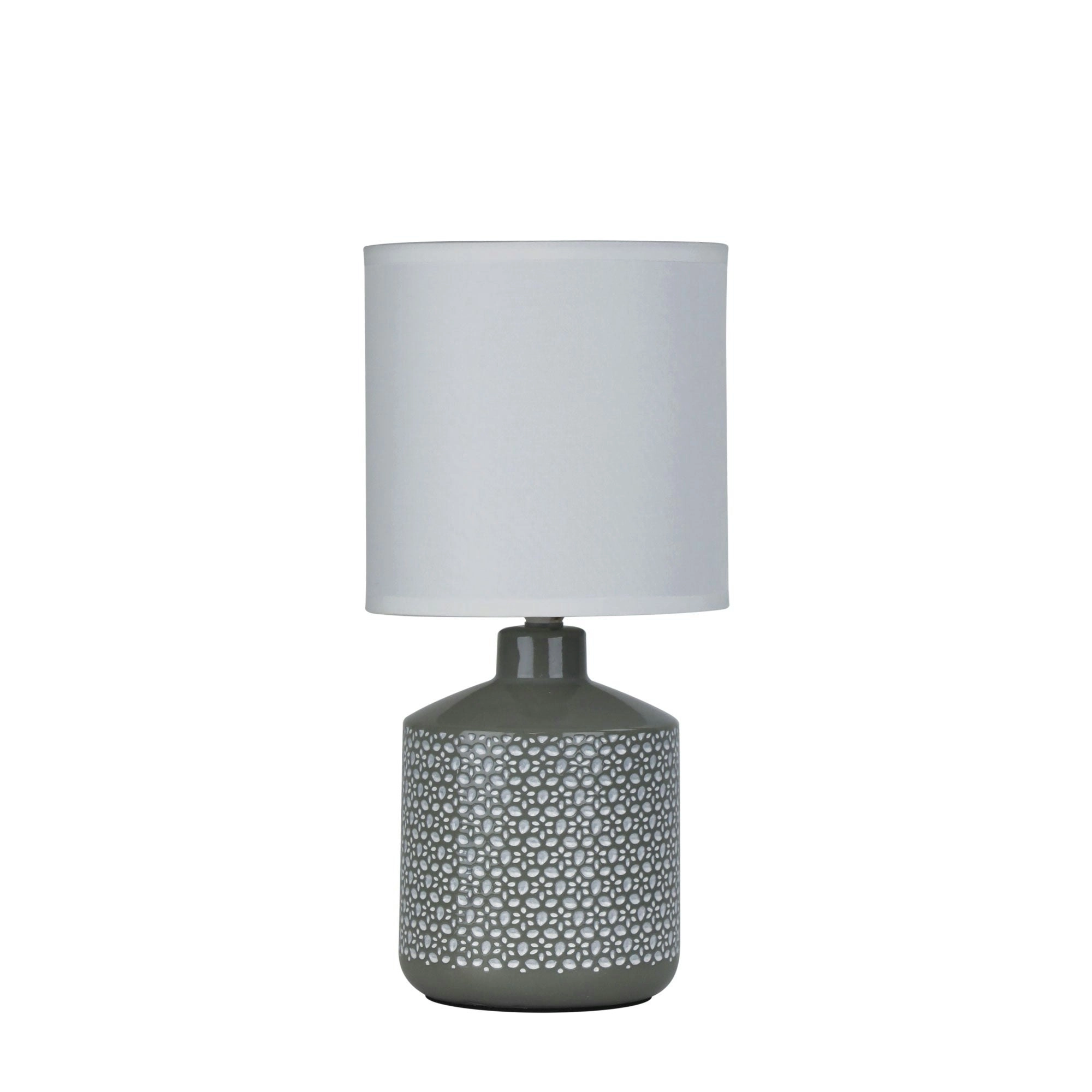 CELIA Grey Ceramic Table Lamp