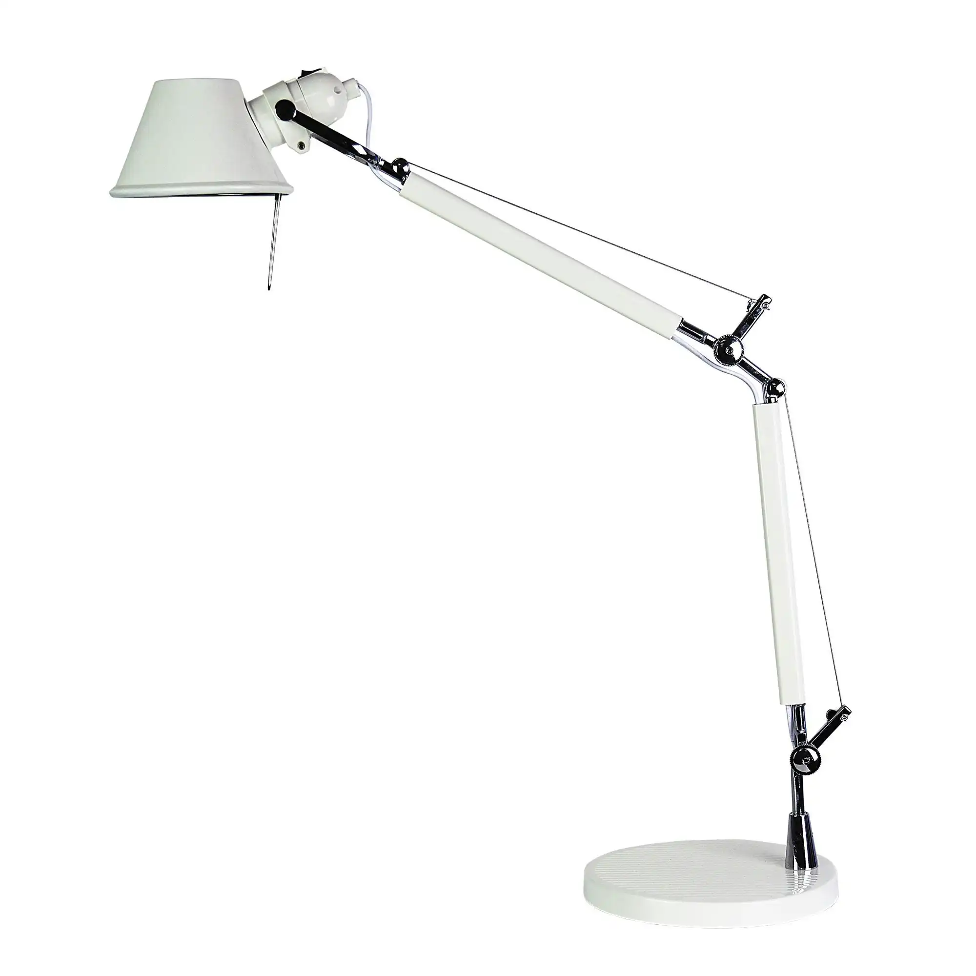 FORMA LAMP Retro Styled Adjustable Task Lamp White