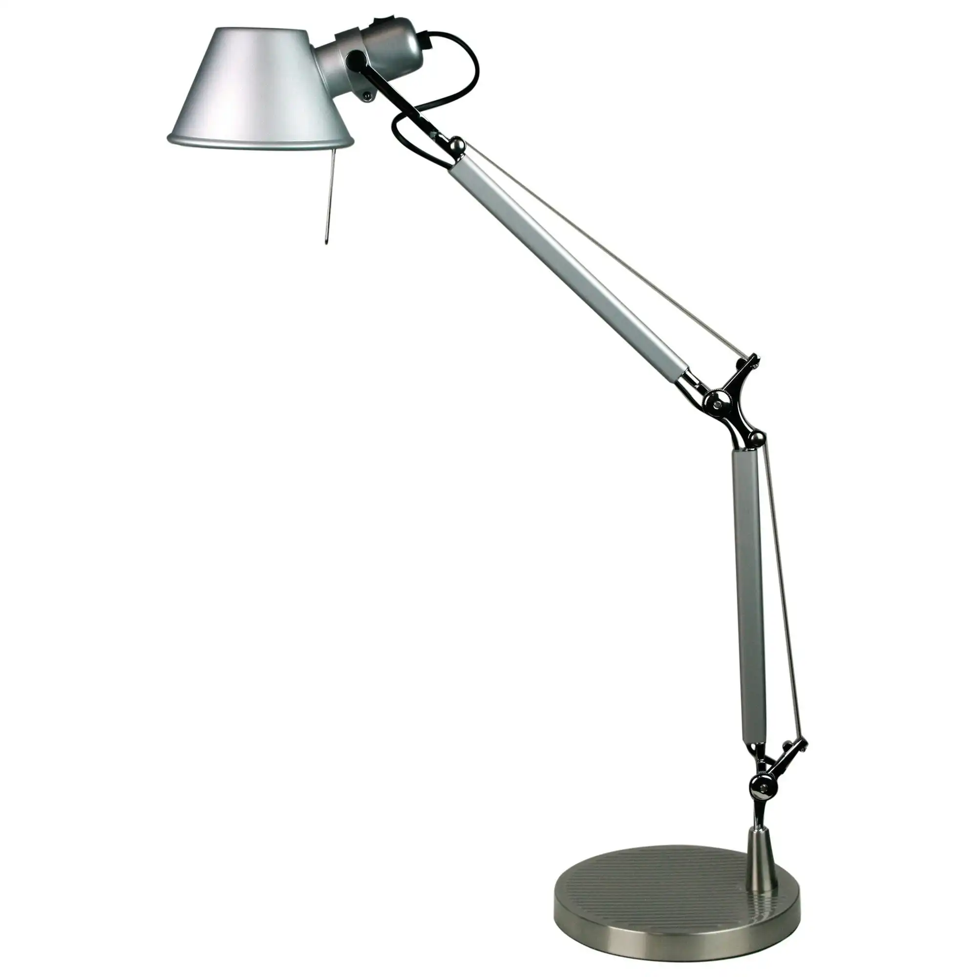 FORMA LAMP Retro Styled Adjustable Task Lamp Silver