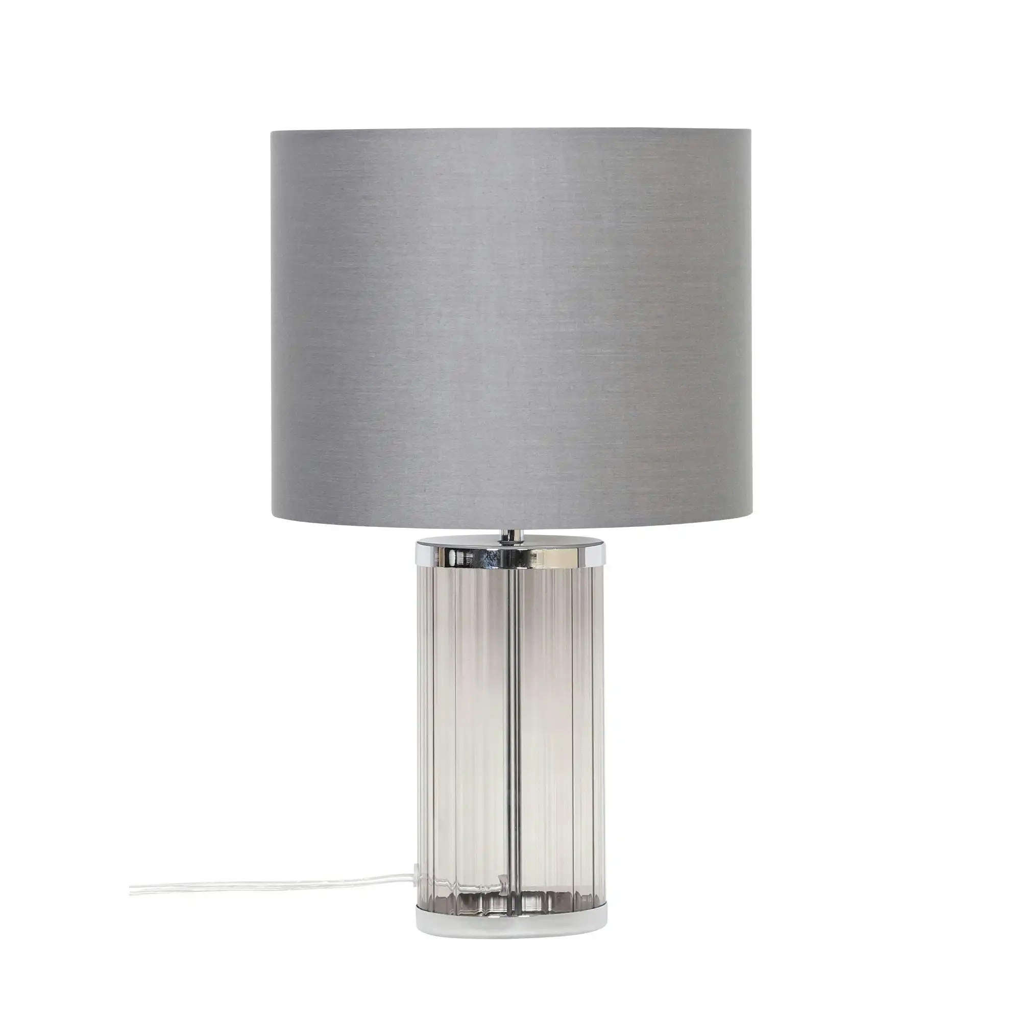 NIZIO GREY Smoke Glass Table Lamp