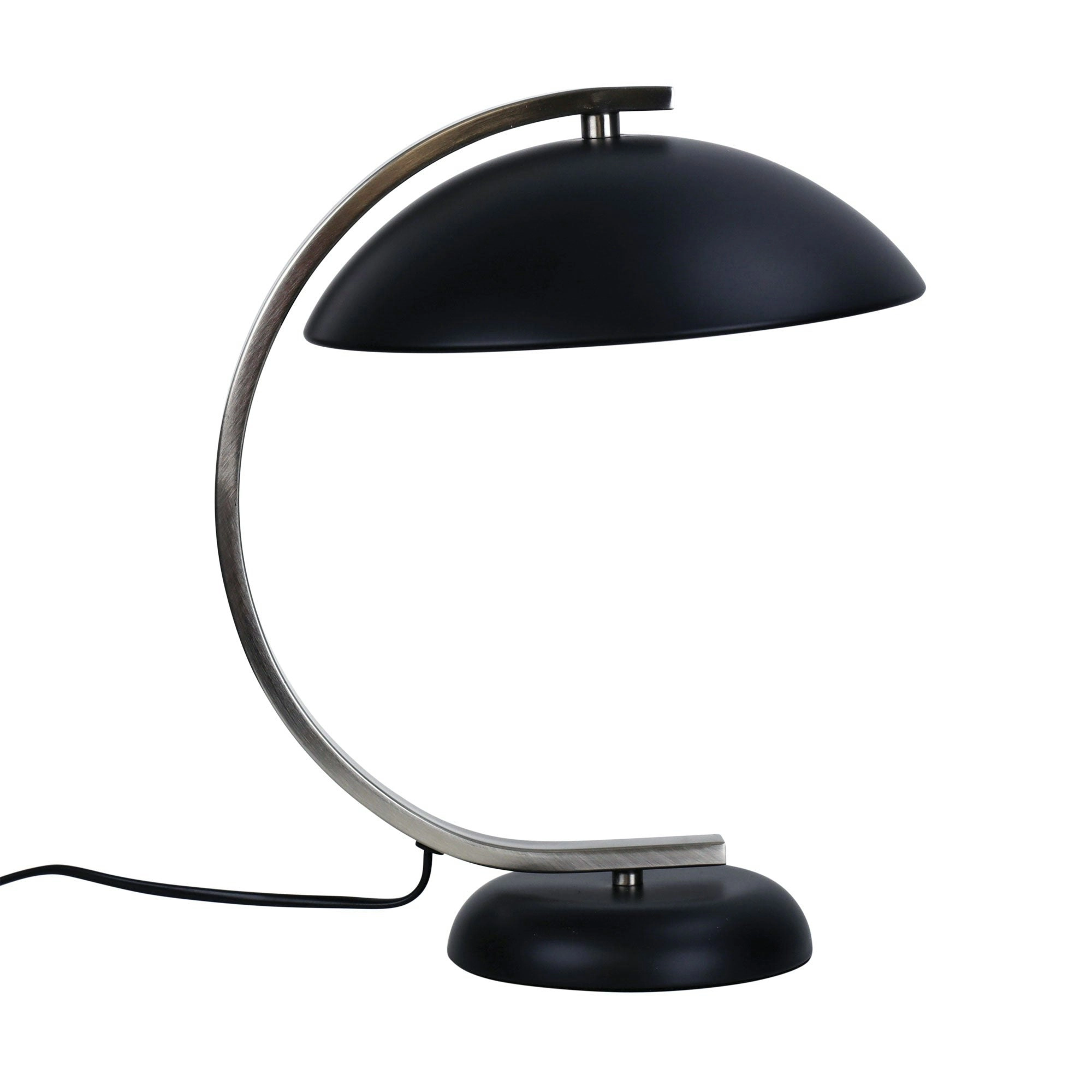 DECO Black Brushed Chrome Table Lamp