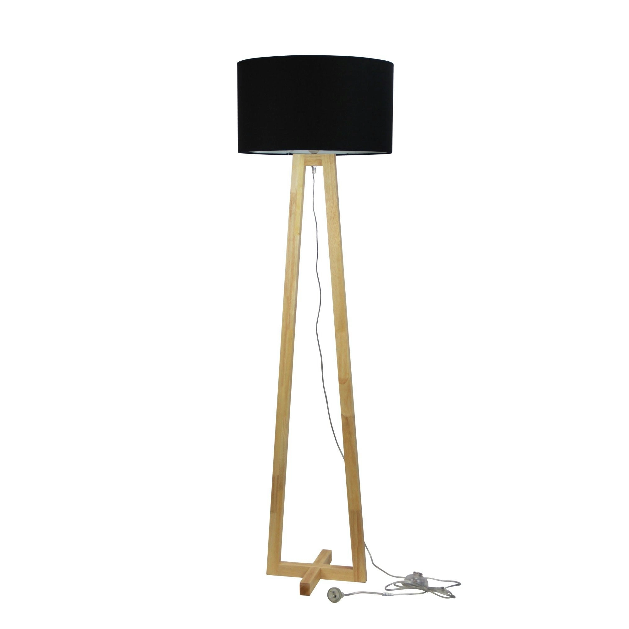 Black Scandi Floor Lamp