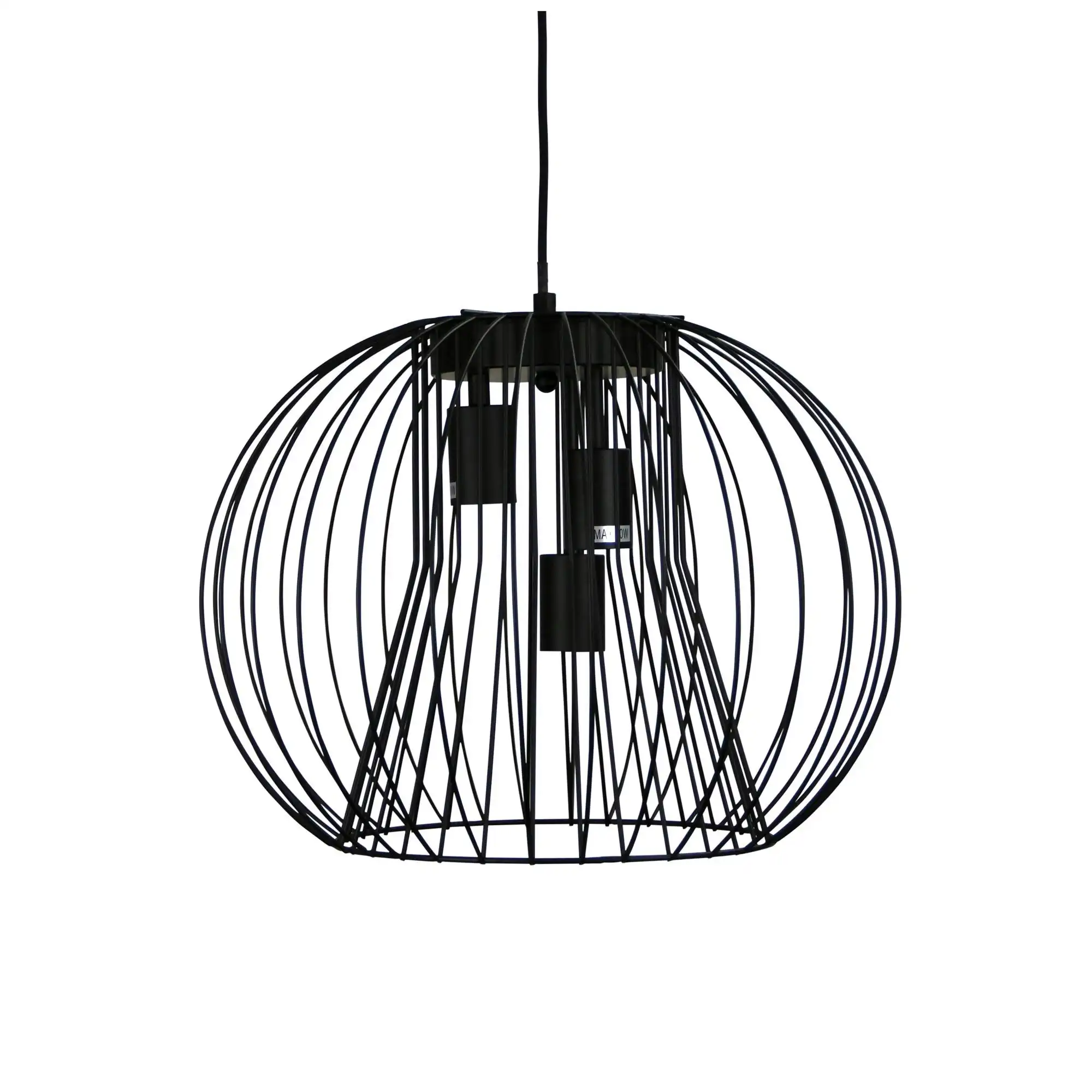 MALO.45 Black Wire 3 Light Pendant