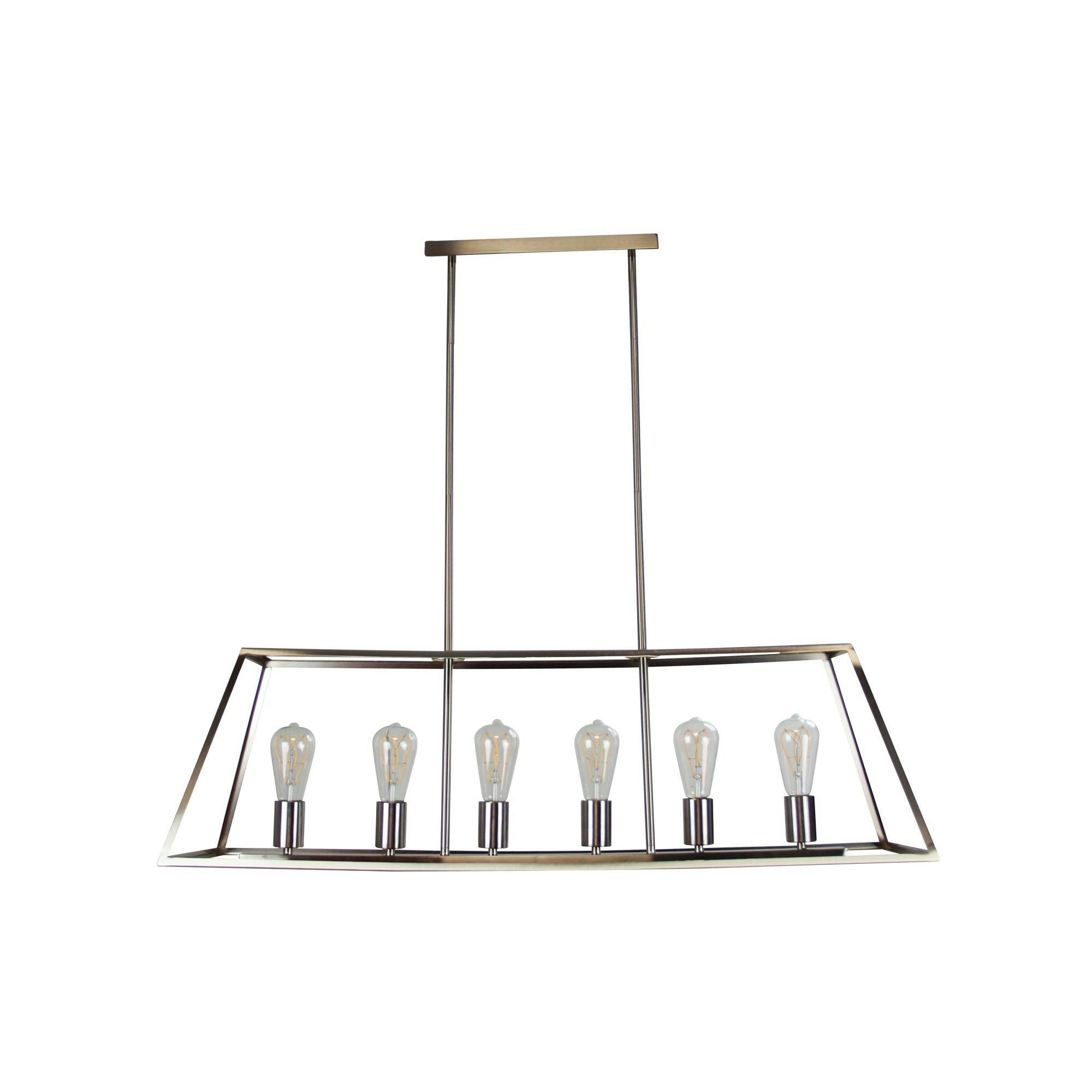 SOUTHPORT.100 6 Light Urban Retro Pendant Brushed Chrome