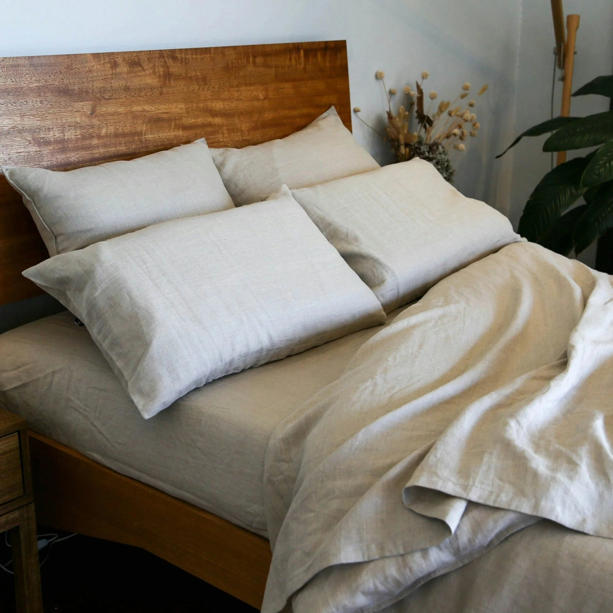 HEMP LINEN SHEET SET WITH PILLOWCASES - 2 Colours