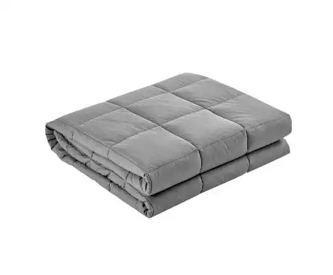 7KG Microfibre Weighted Gravity Blanket Relaxing Calming Adult Light Grey