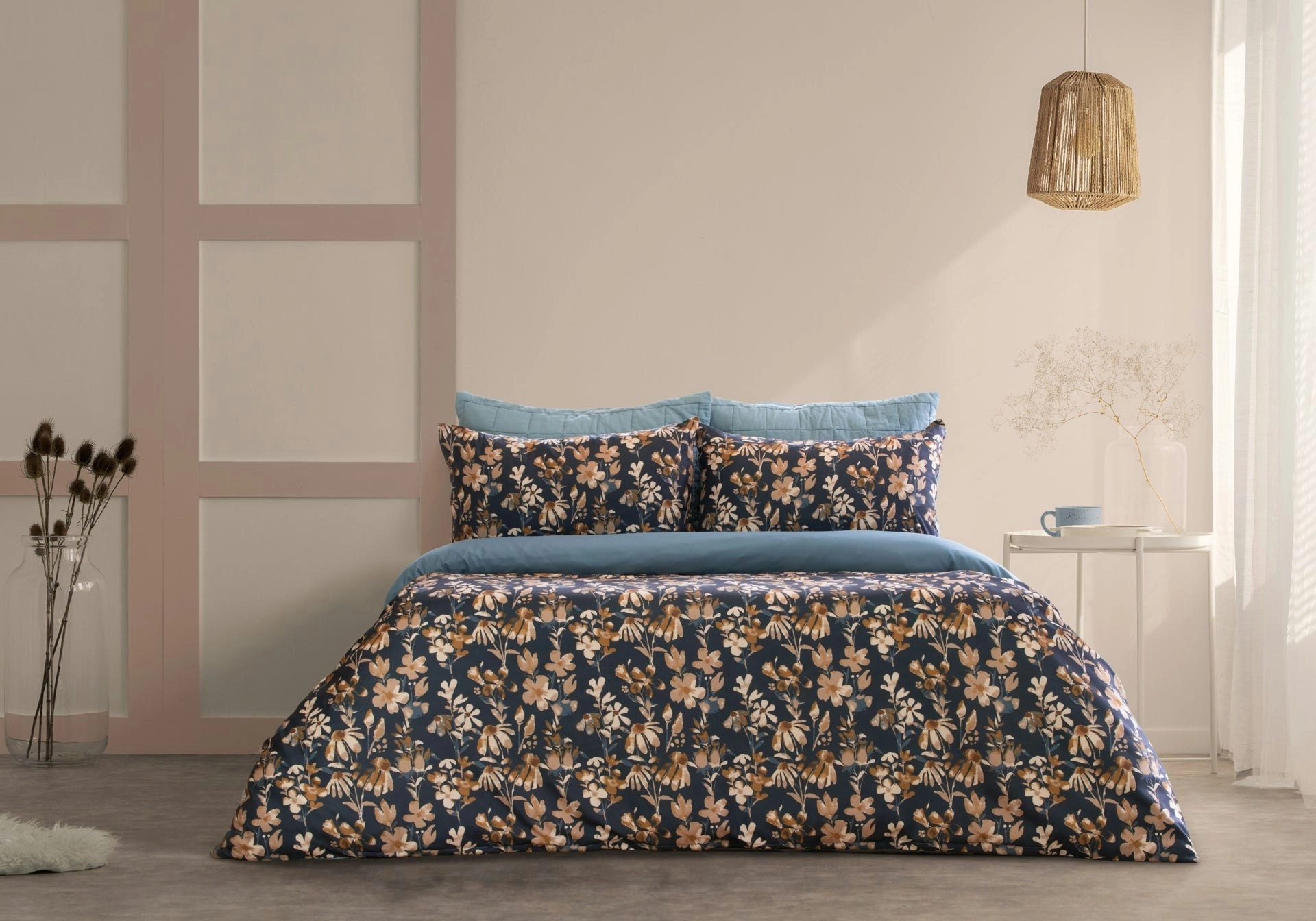 ARDOR BOUDOIR "Florentine" PRINTED MICROFIBRE QUILT COVER SET