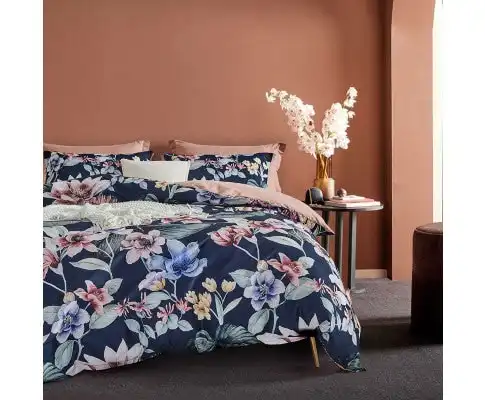 Gioia Casa Botanical Susan Microfibre Quilt Cover Set