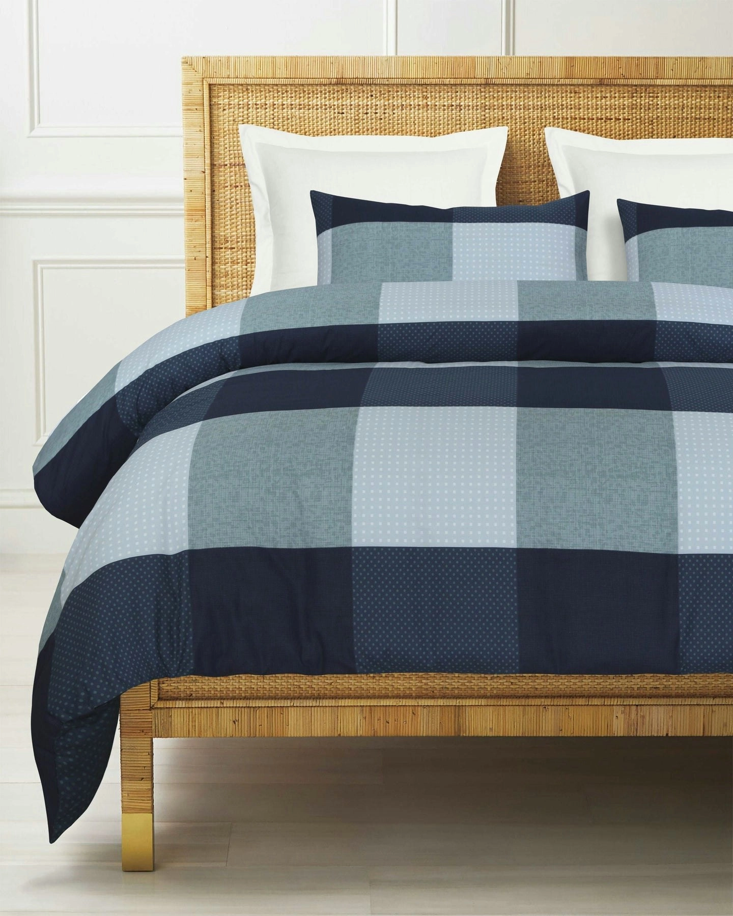 Amsons Pure Cotton Quilt Cover Set - Blue Box