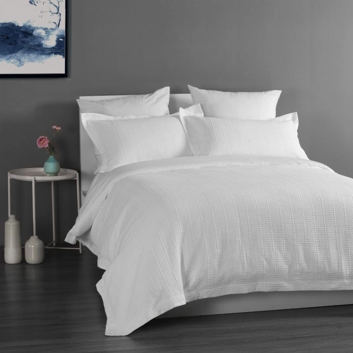 Onkaparinga Yarra Quilt Cover Set - White