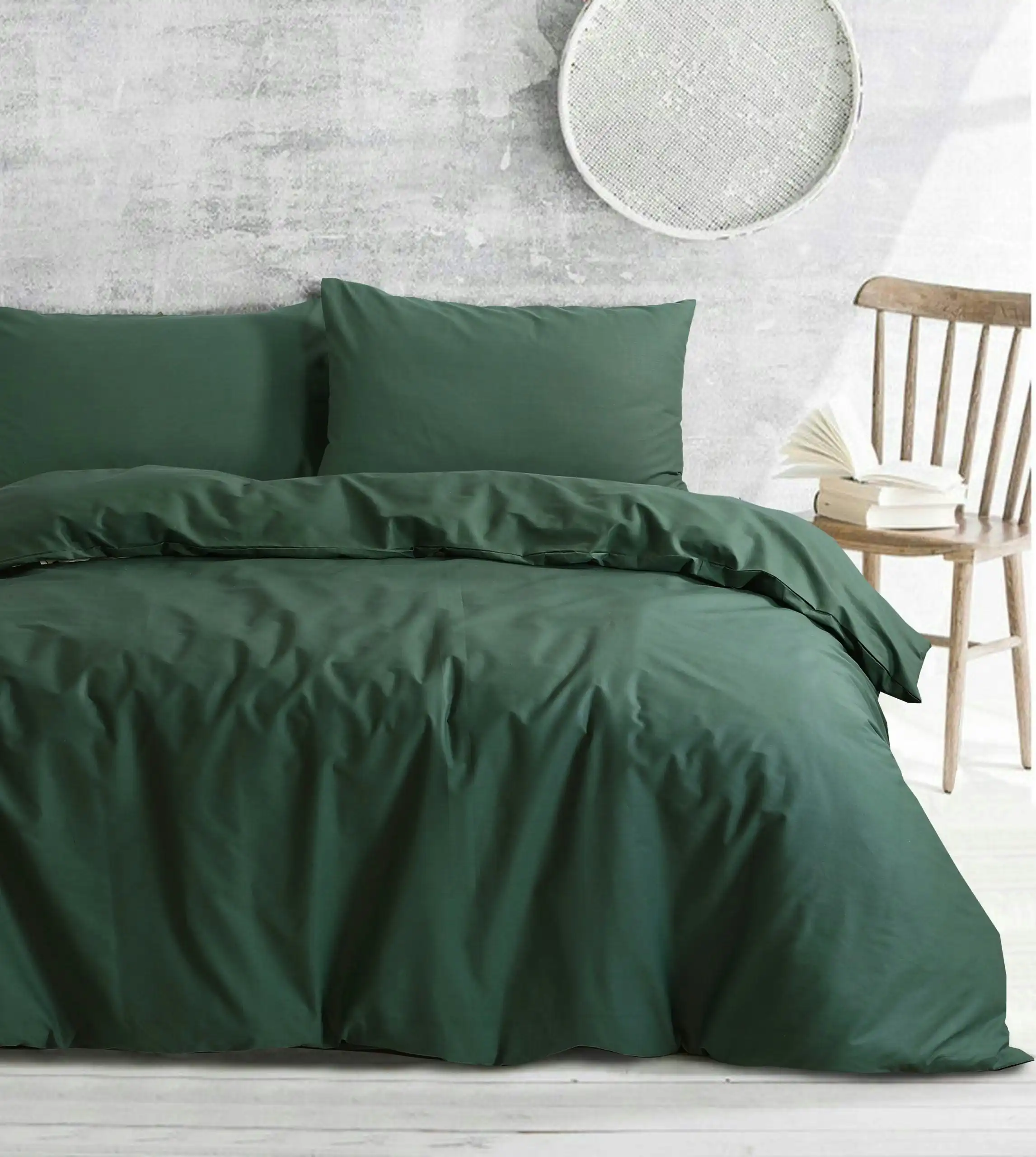 Amsons Royale Cotton Sage Quilt Cover Set with extra standard pillowcases