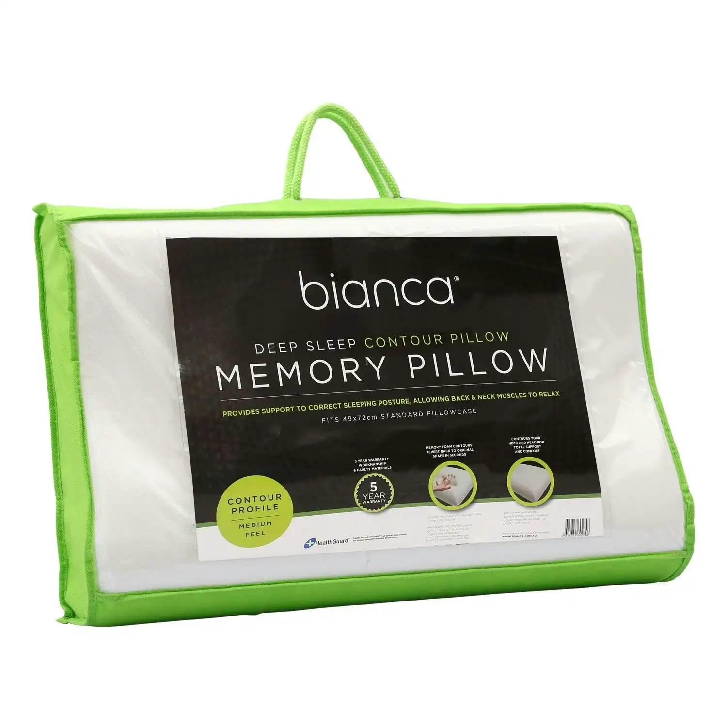 Bianca Bedding DEEP SLEEP CONTOUR PROFILE MEMORY FOAM PILLOW