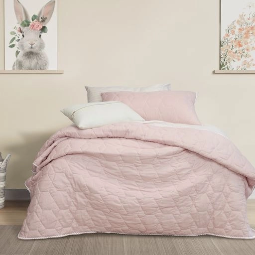 Jelly Bean BOLSTON Coverlet Set - PINK & PALE BLUE