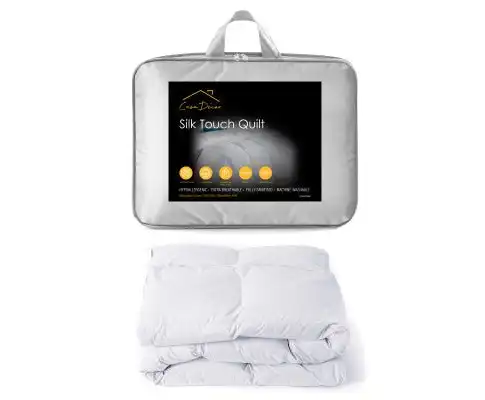 Silk Touch Quilt 360GSM All Seasons Antibacterial Hypoallergenic