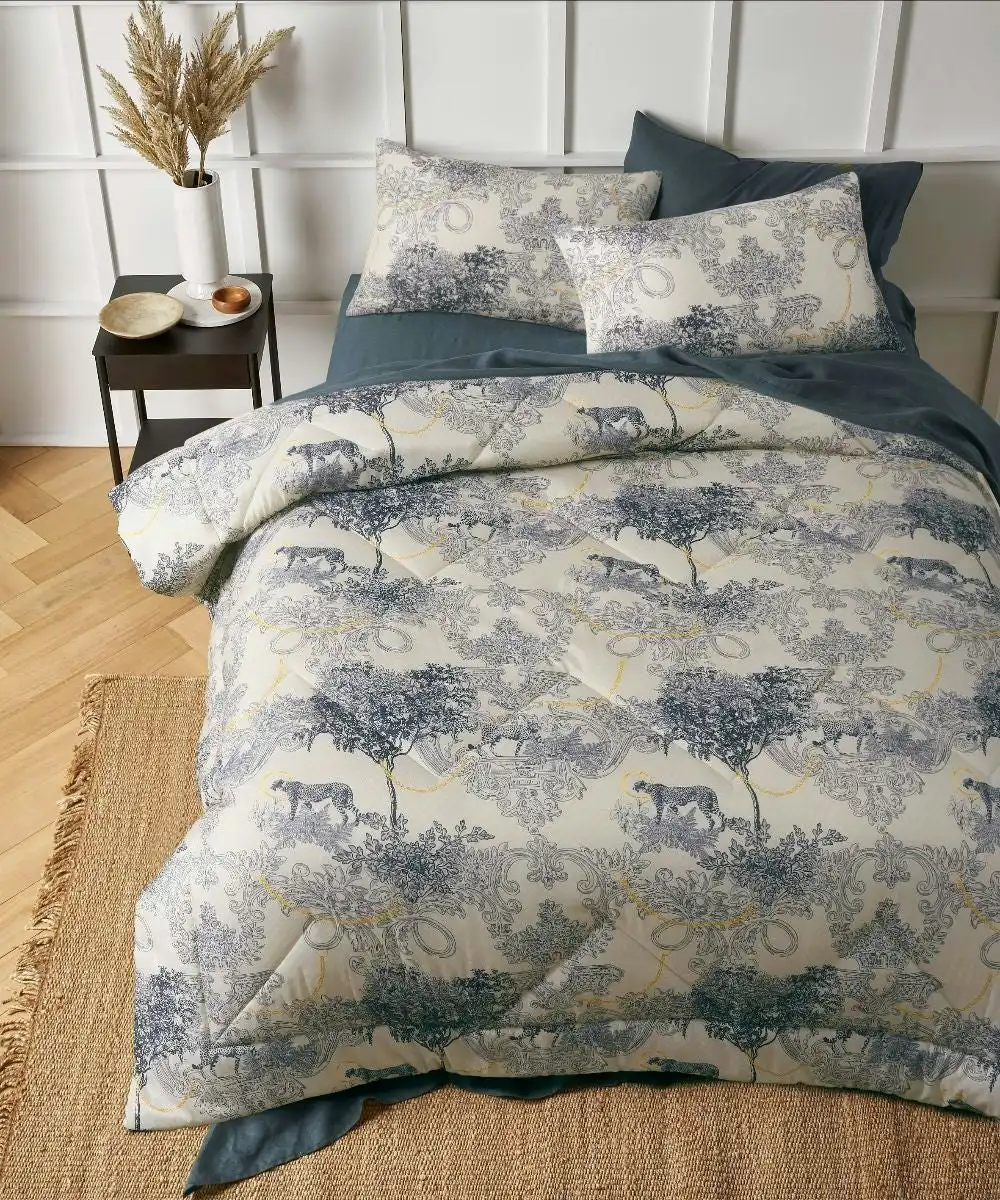 The Big Sleep Matteo Printed Microfibre  3 Piece Comforter Set