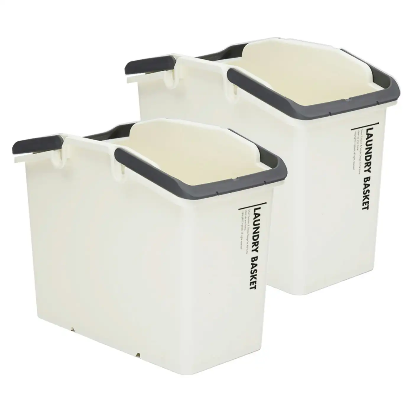 2X Multipurpose Laundry Basket - IVORY