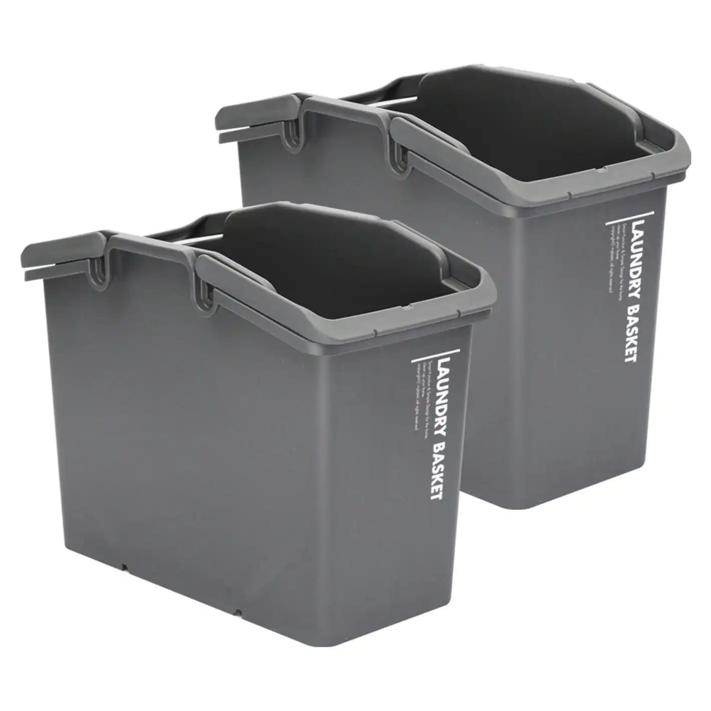 2X Multipurpose Laundry Basket - DARK GREY