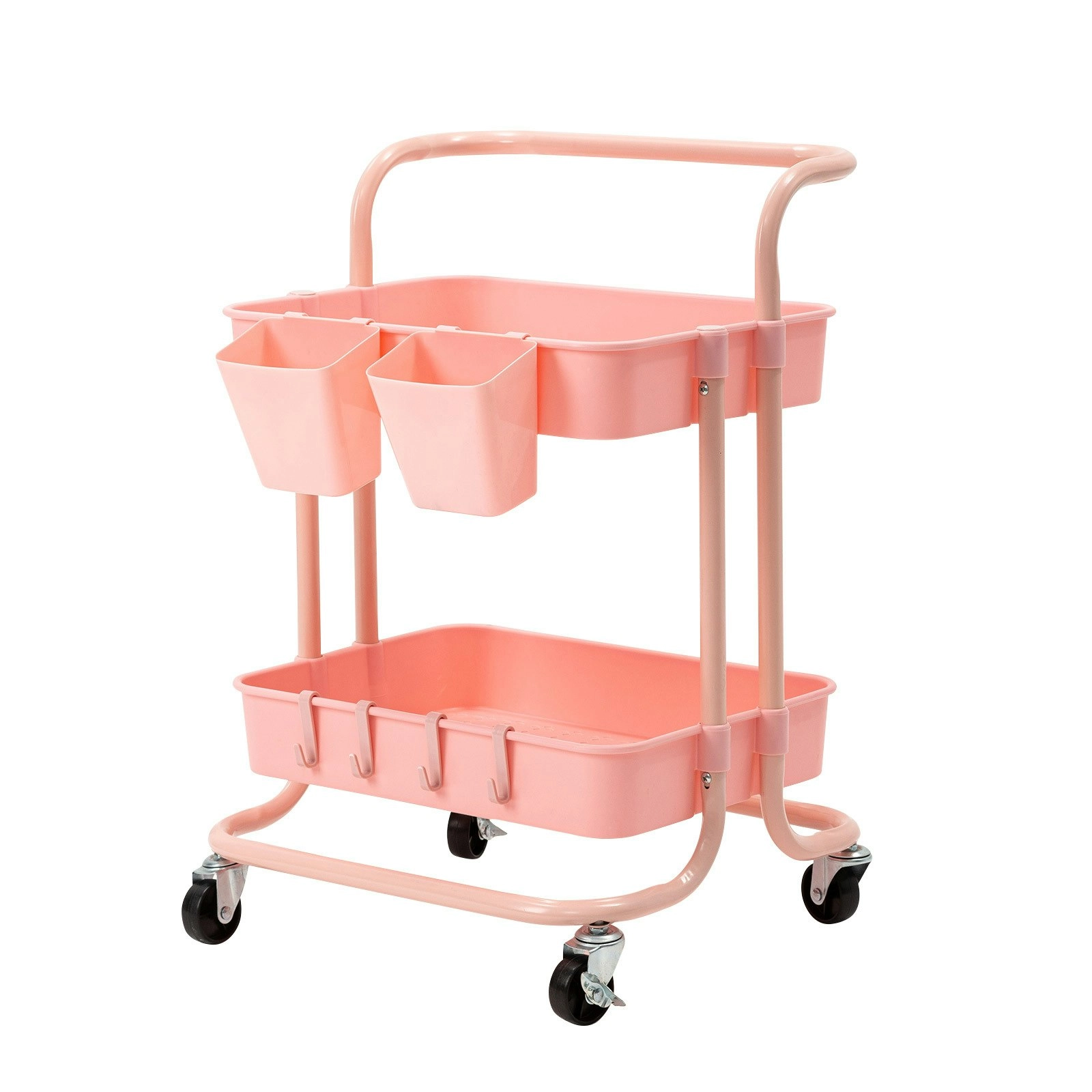 Trolley Cart Storage 2 Tier - PINK