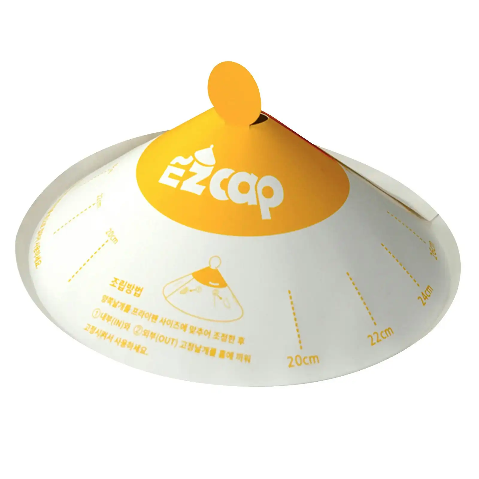 200X EZ CAP Paper Lid for Frypan Disposable