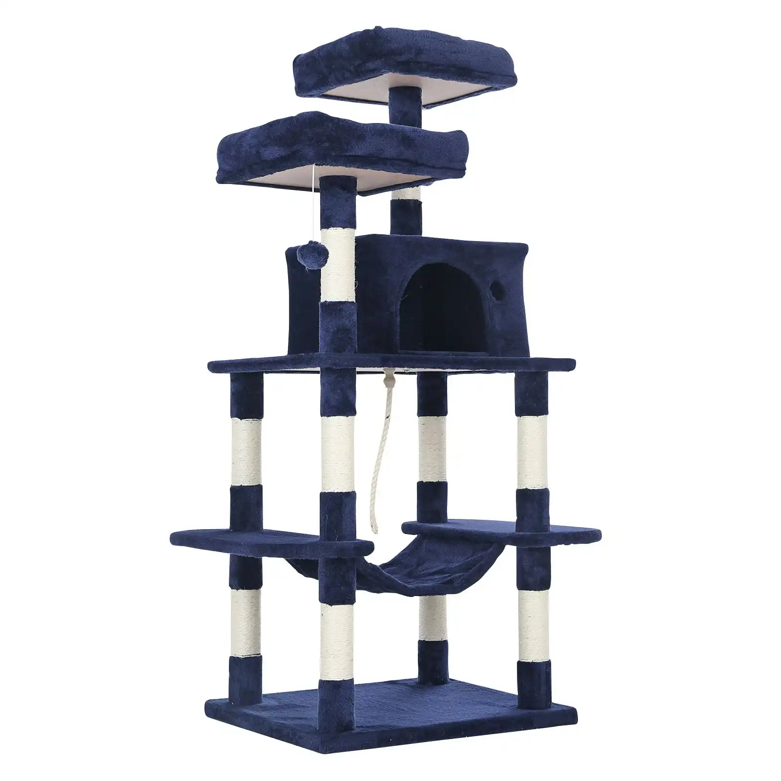 145cm Cat Tree Scratcher WHISKY - BLUE