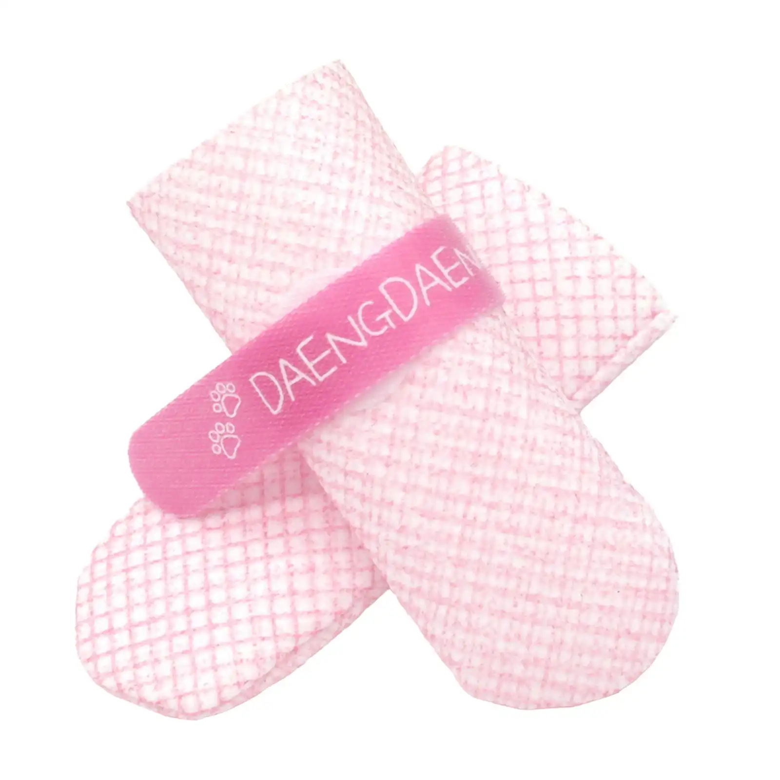 28pc Medium Disposable Dog Puppy Socks Shoes - PINK