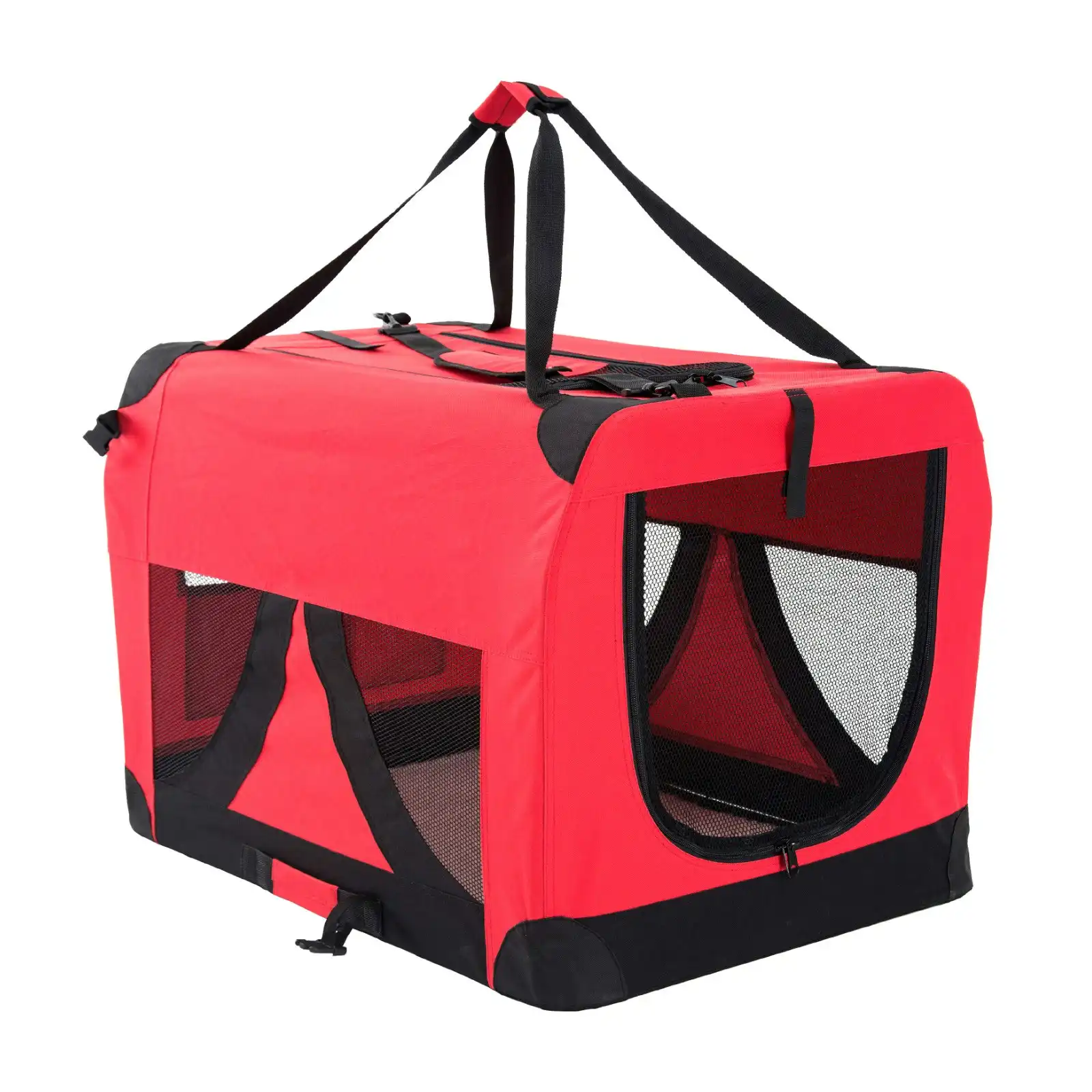 XL Portable Soft Dog Crate - RED