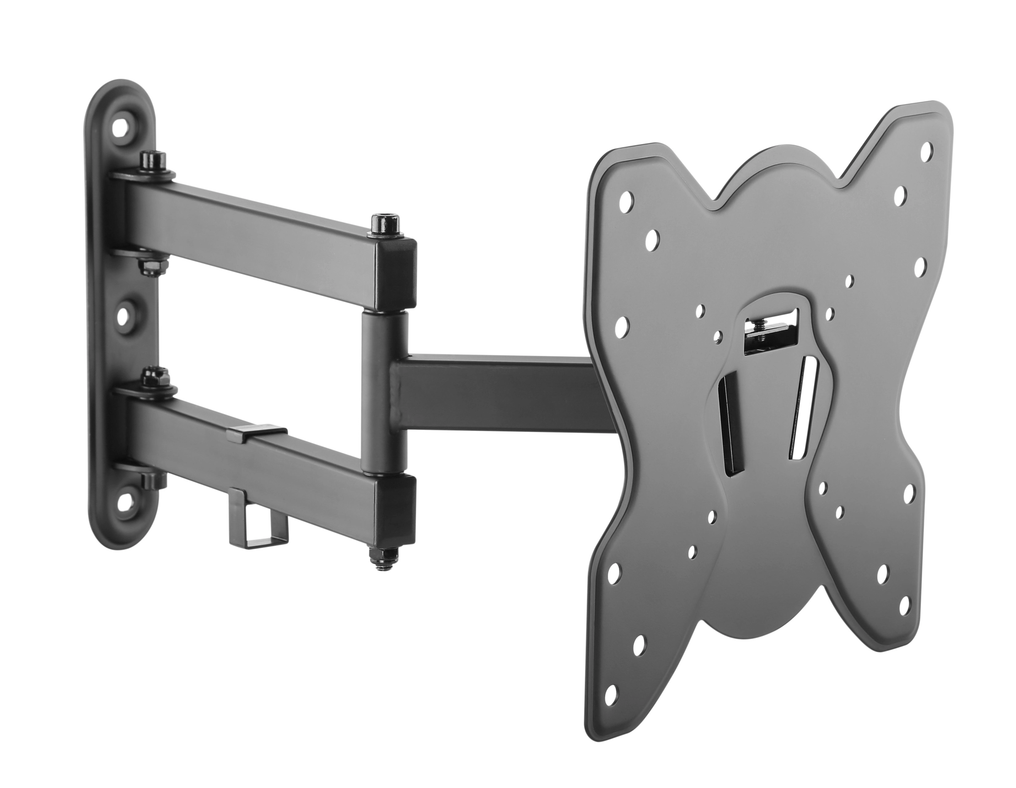 Laser Full-Motion TV Wall Mount 23-42" Panels - Sturdy, Swivel & Tilt, VESA