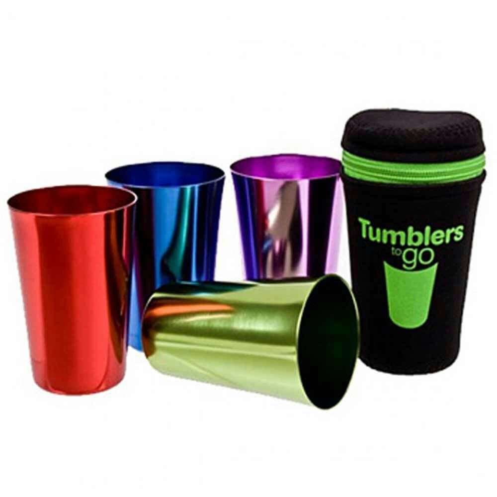 Portable Retro Tumblers to Go