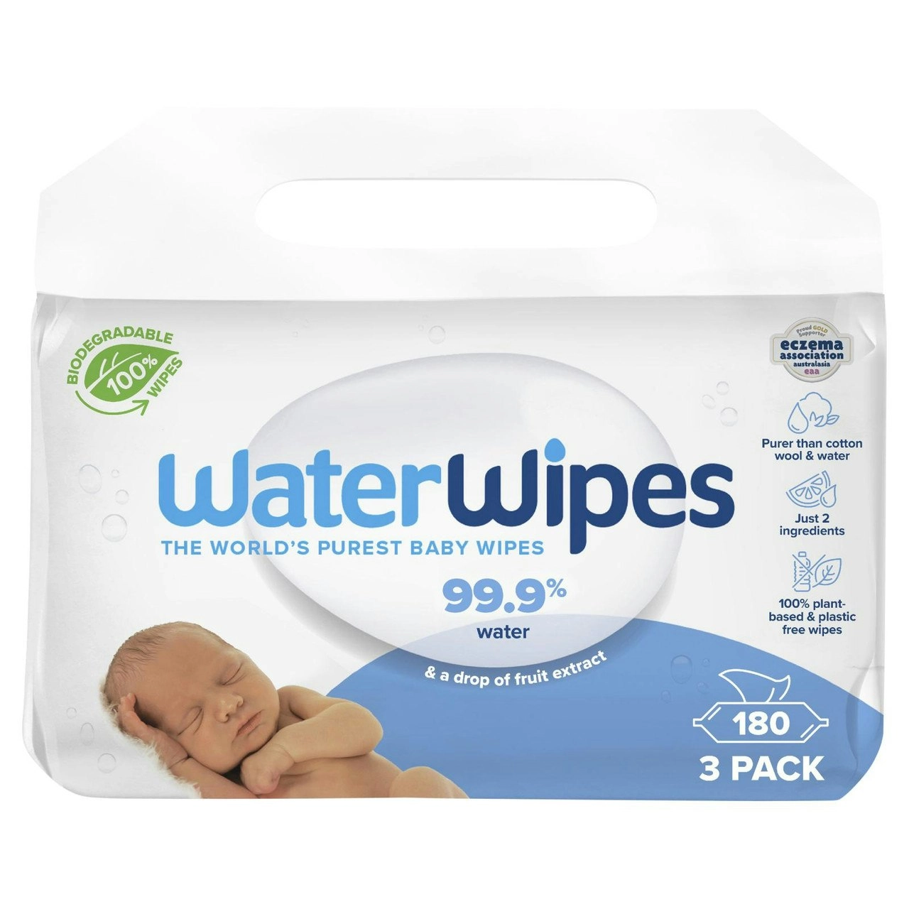 WaterWipes Baby Wipes 180 Pack