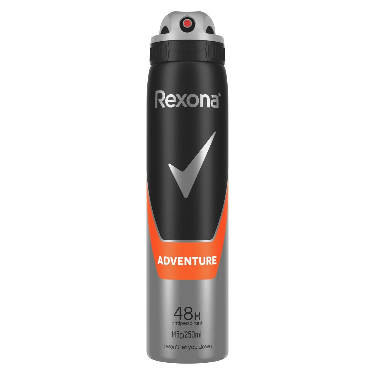 Rexona Men Deodorant Aerosol Antiperspirant Adventure 48-hour Protection 250ml