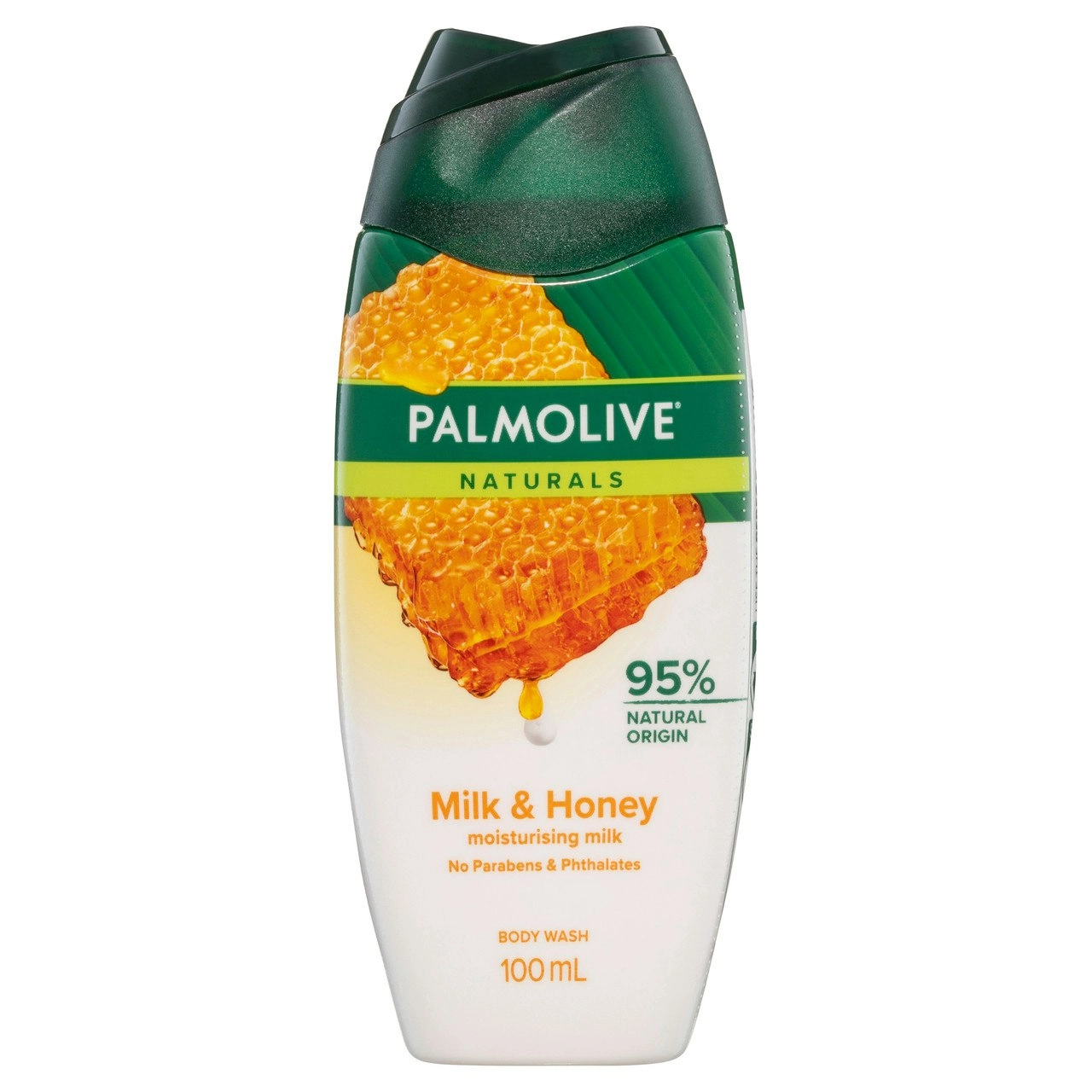 Palmolive Naturals Body Wash, 100mL, Milk and Honey, with Moisturising Milk