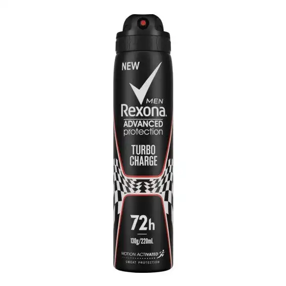 Rexona Men Advanced Protection Deodorant 72-hour sweat and odour protection Turbo Charge Antiperspirant 220 ml