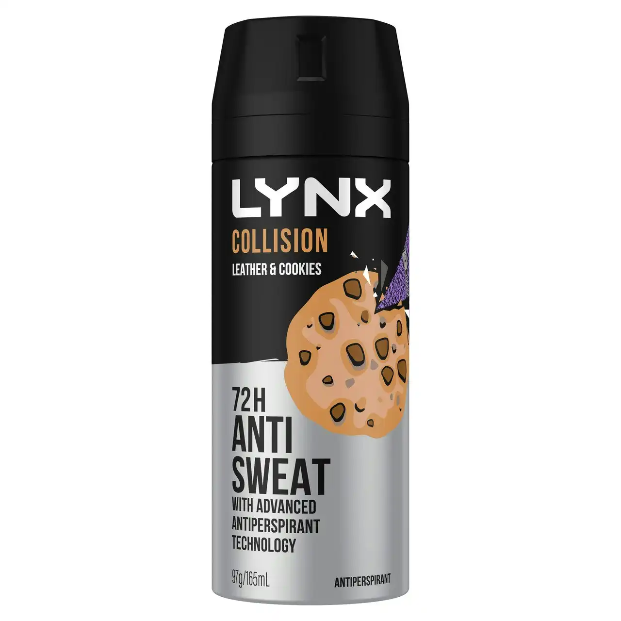 Lynx Antiperspirant Aerosol Collision Leather + Cookies 165 ML