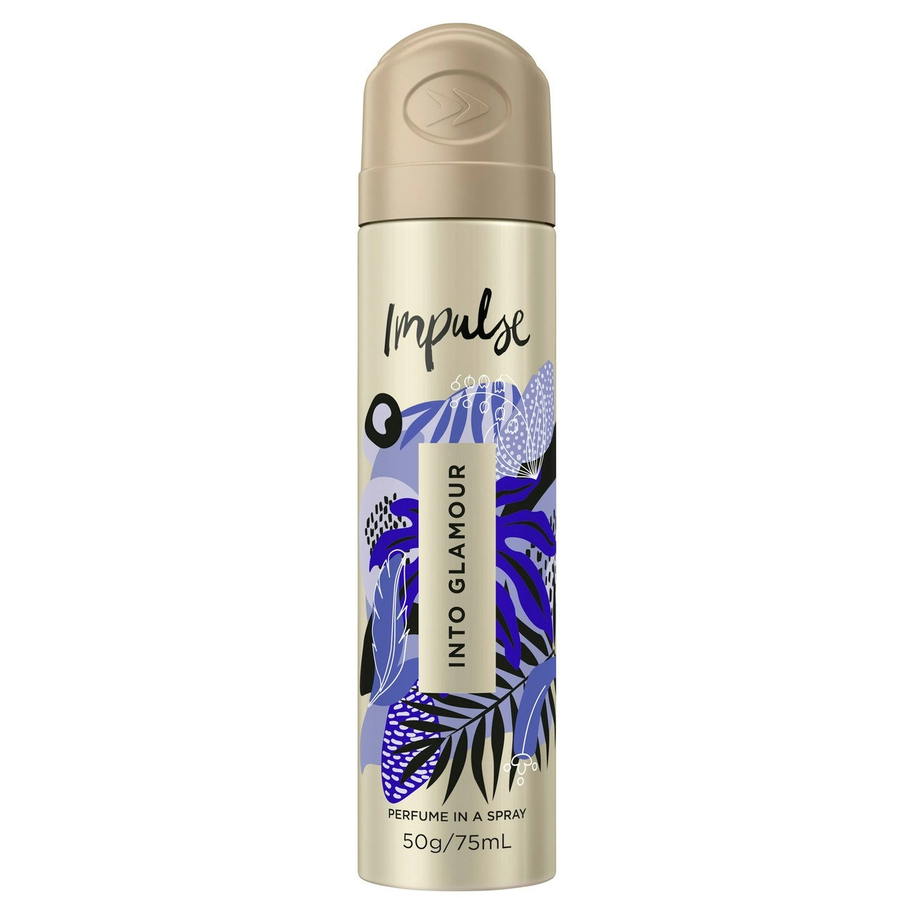 Impulse Body Spray Aerosol Deodorant Into Glamour 75mL