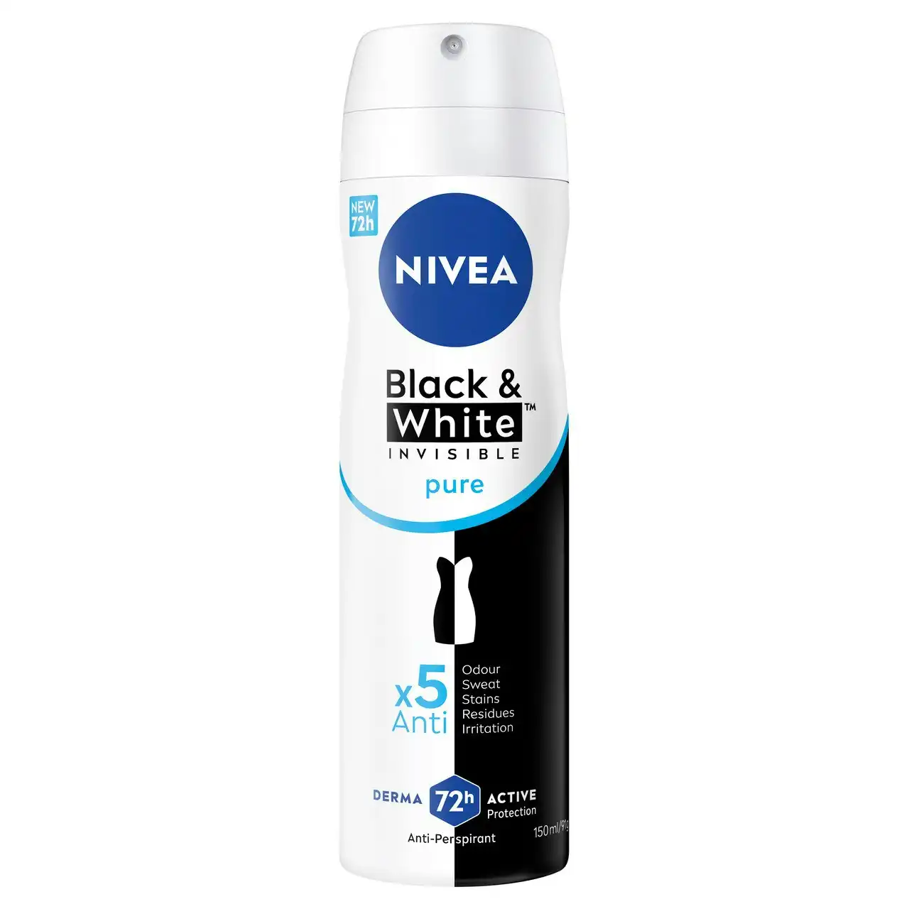 Nivea Invisible Black & White Pure Aerosol 150ml