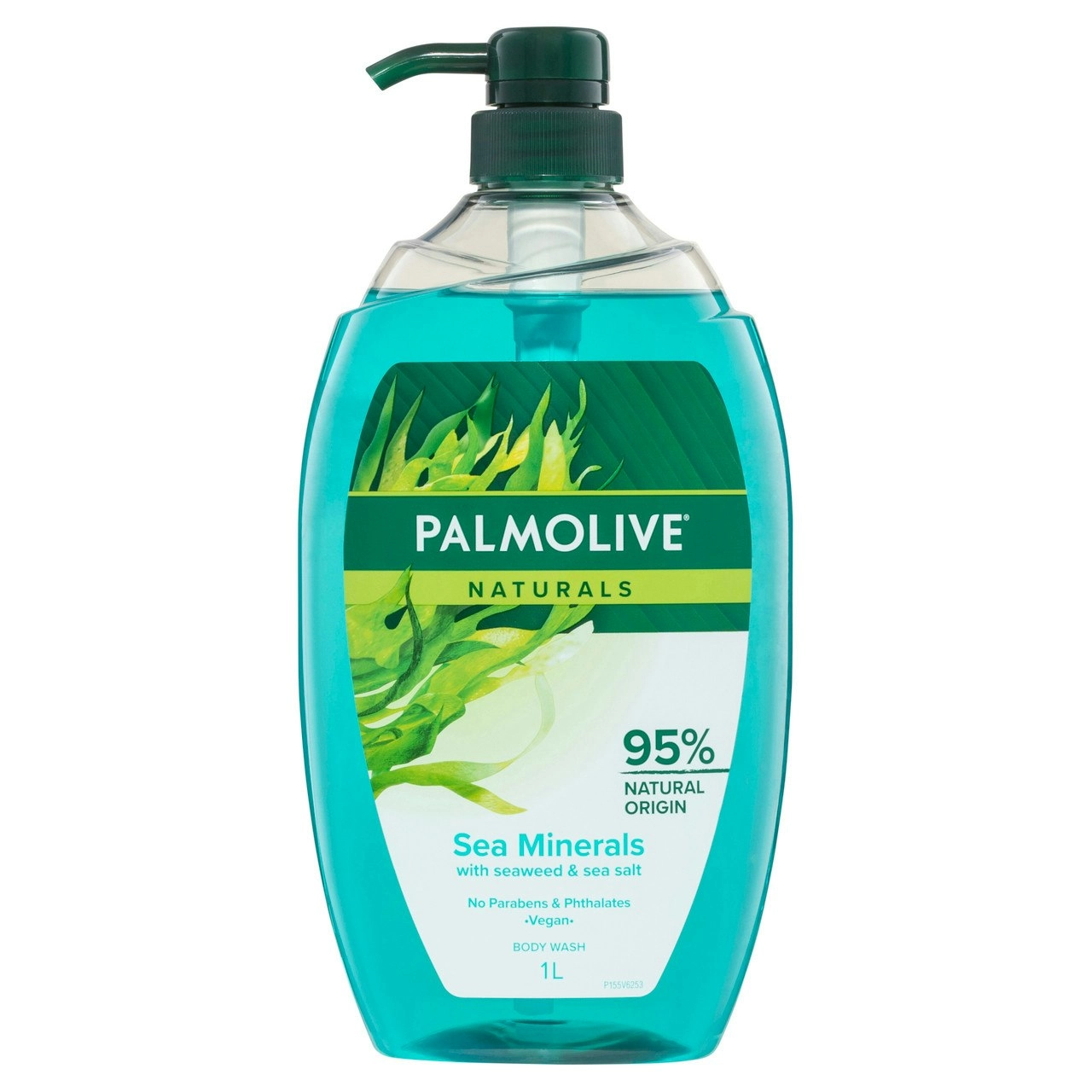 Palmolive Naturals Body Wash, 1L, Sea Minerals with Seaweed and Sea Salt, No Parabens