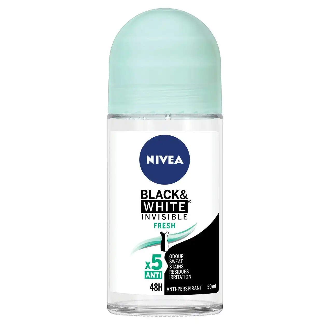 Nivea Black & White Invisible Fresh Anti-perspirant Roll-on Deodorant 50ml