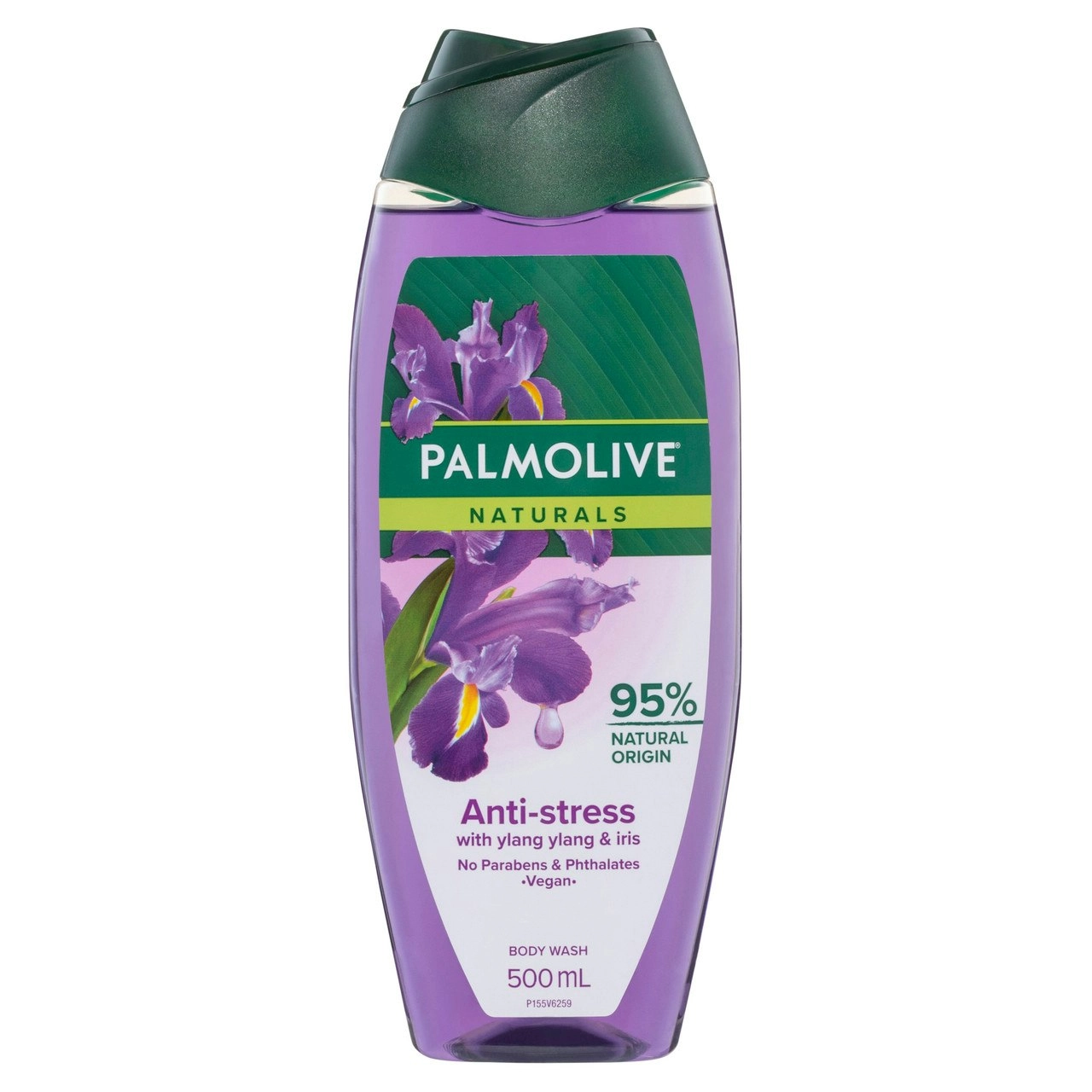 Palmolive Naturals Body Wash, 500mL, Anti-Stress with Ylang Ylang & Iris