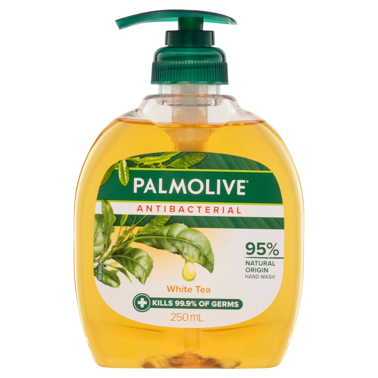 Palmolive Antibacterial Liquid Hand Wash Soap 250mL, White Tea Pump, No Parabens Phthalates or Alcohol