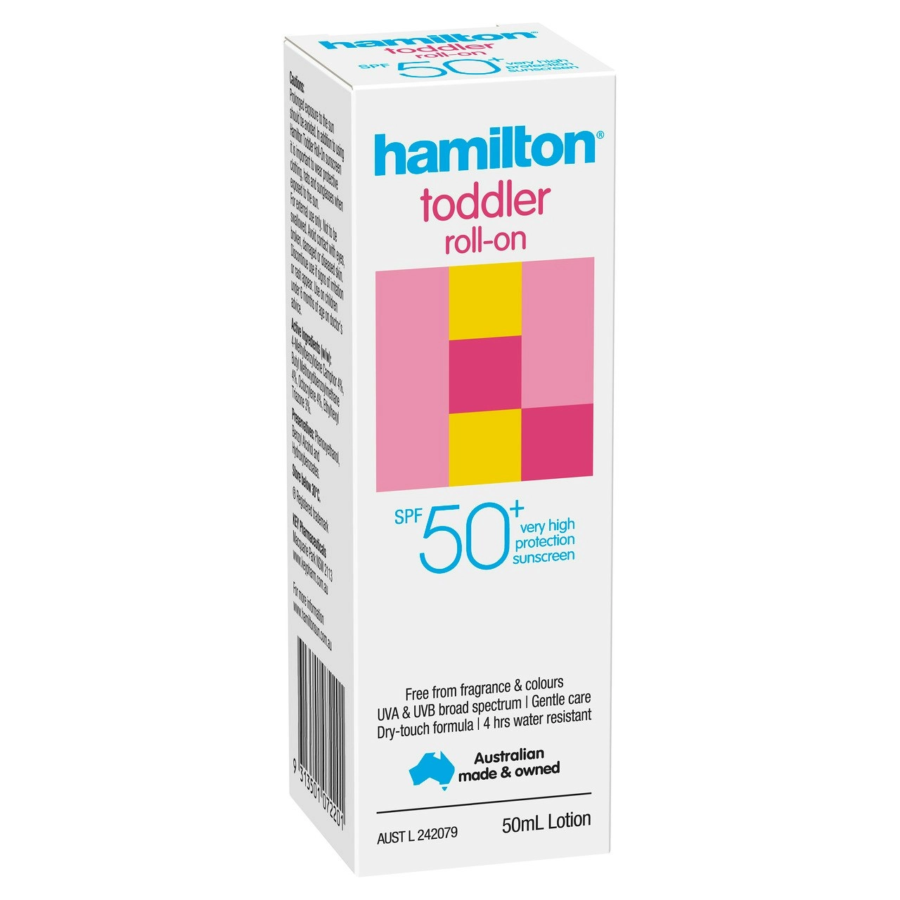 Hamilton Toddler Roll-On SPF 50+ 50mL