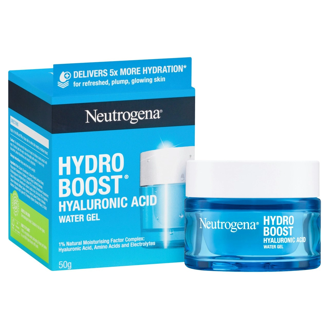 Neutrogena Hydro Boost Hyaluronic Acid Water Gel Hydrating Face Moisturiser 50g