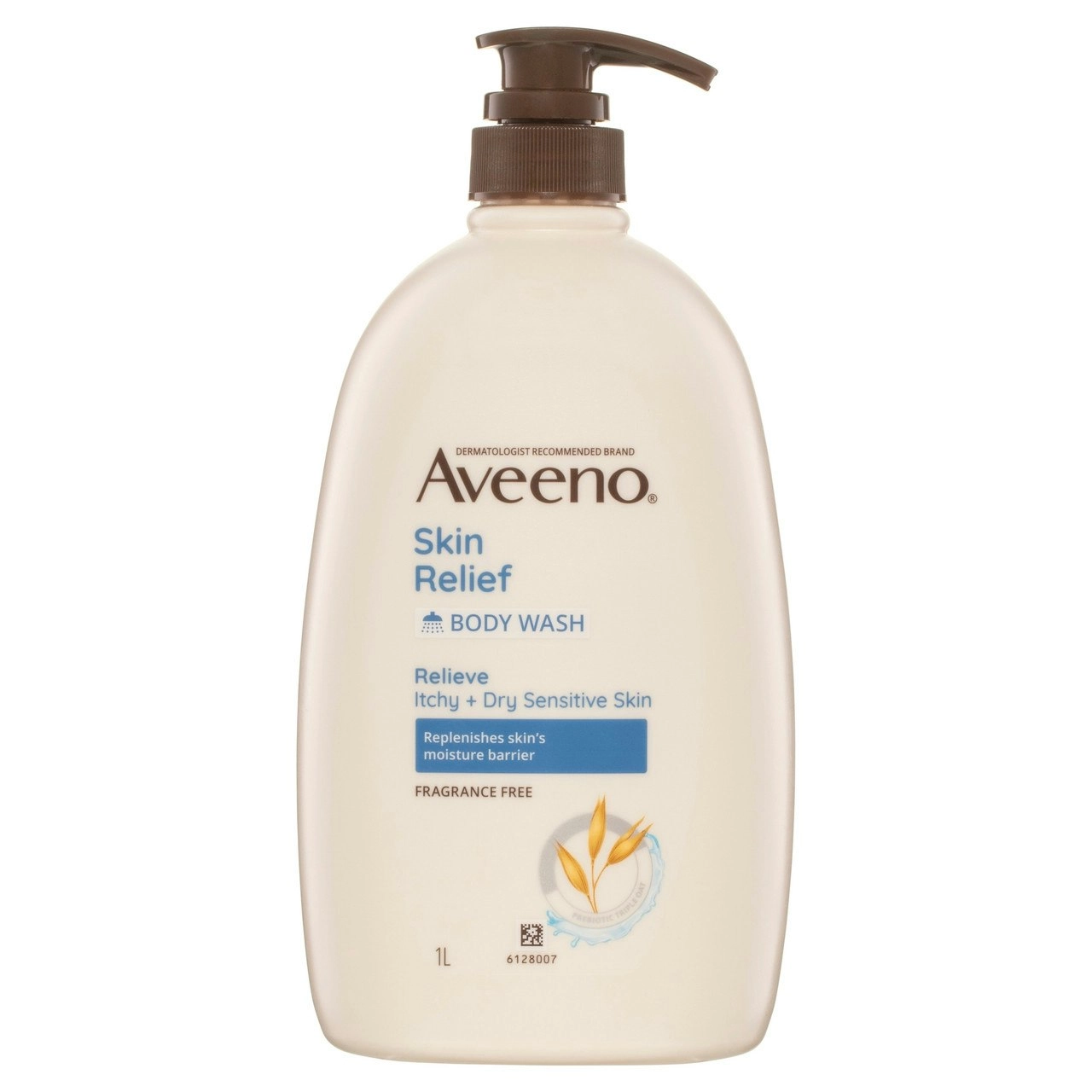 Aveeno Skin Relief Gentle Fragrance Free Body Wash Relieve Extra Dry Itchy Sensitive Skin PH-Balanced Cleanser 1L