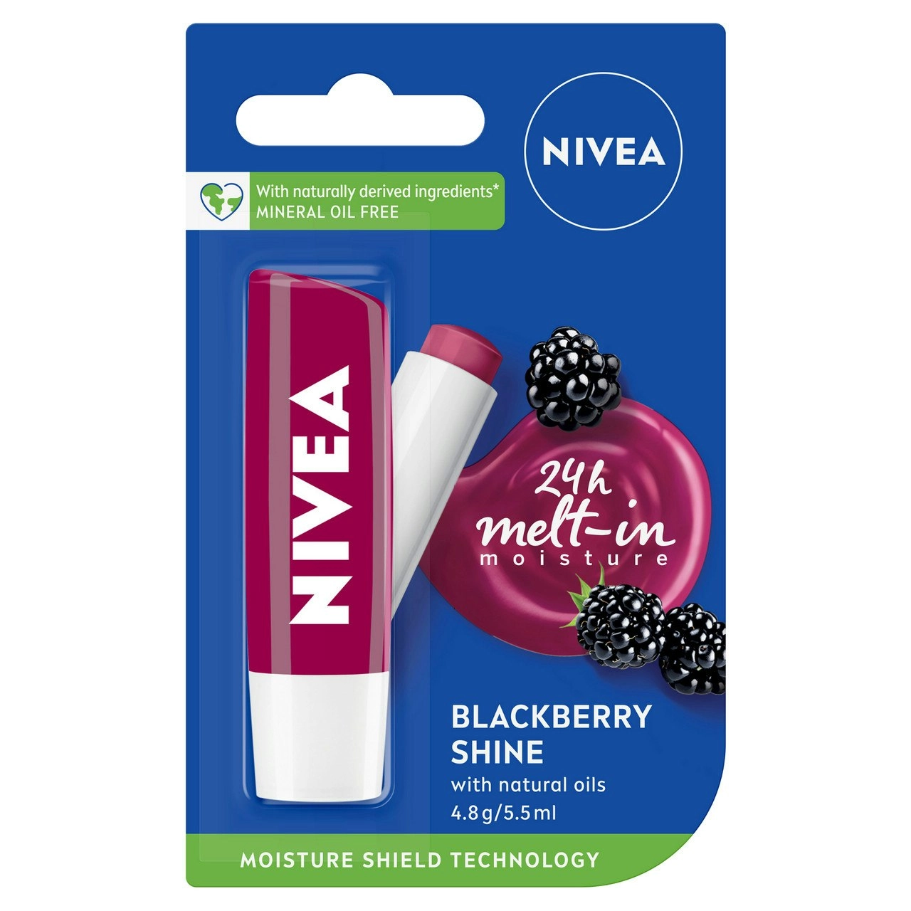 Nivea Blackberry Shine Lip Balm 4.8g