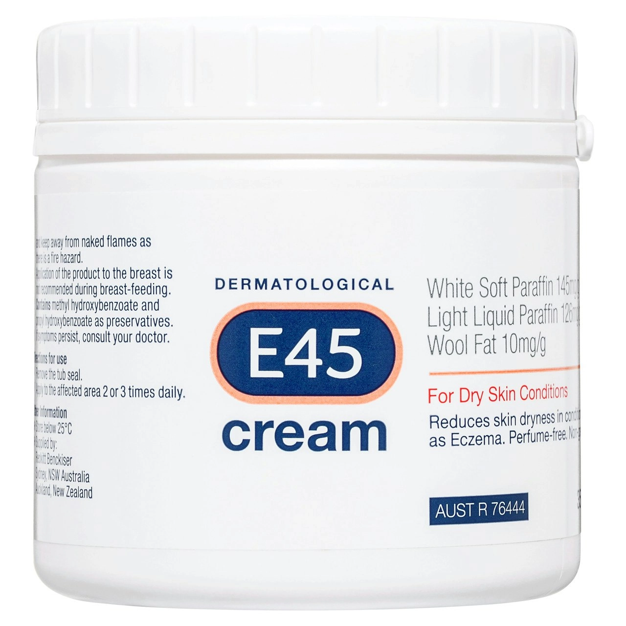 E45 Moisturising Cream for Dry Skin & Eczema 350g