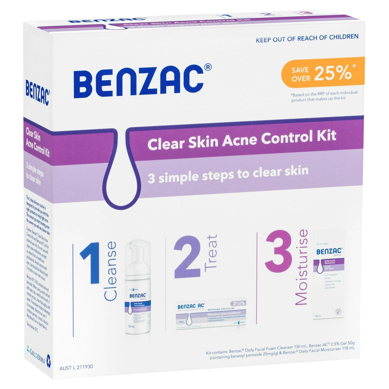 Benzac Clear Skin Acne Control Kit