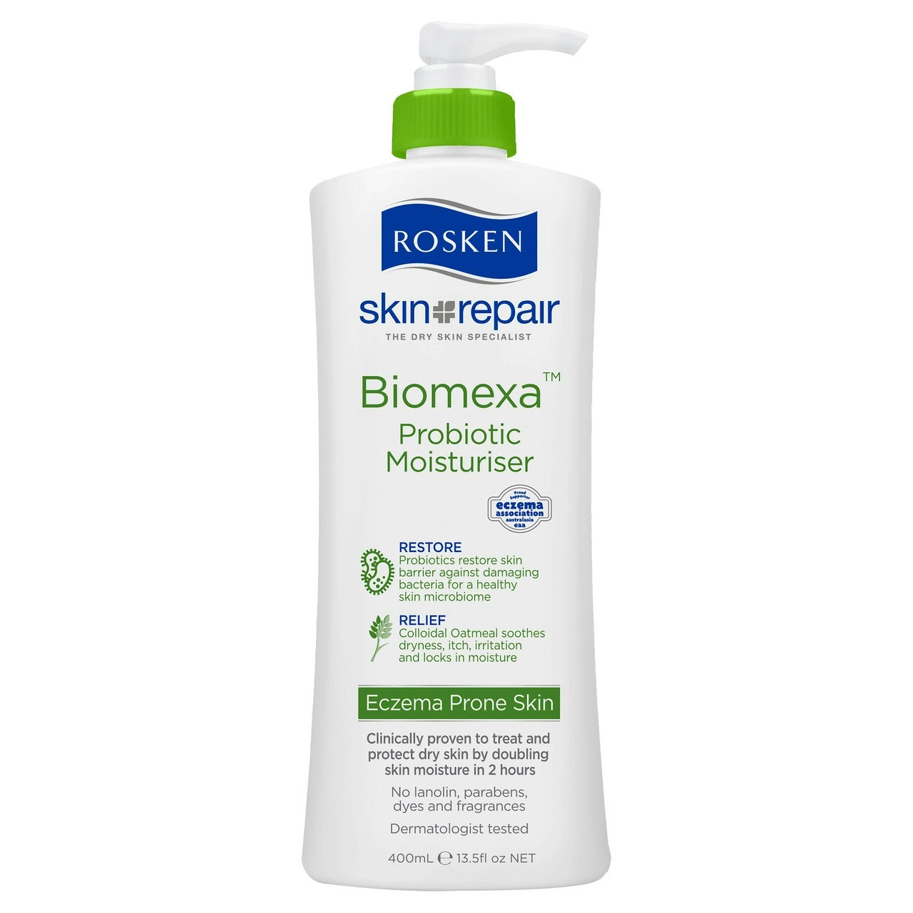 Rosken Biomexa(TM) Probiotic Moisturiser 400mL