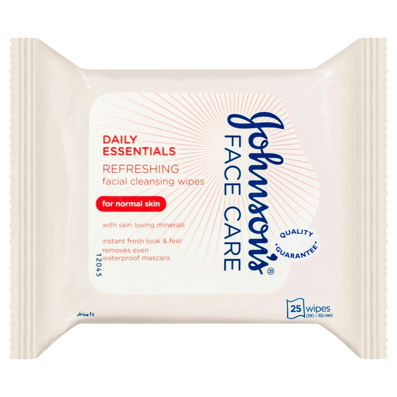 Johnson's Daily Essentials Cleansing Wipes Normal Skin 25 Pack